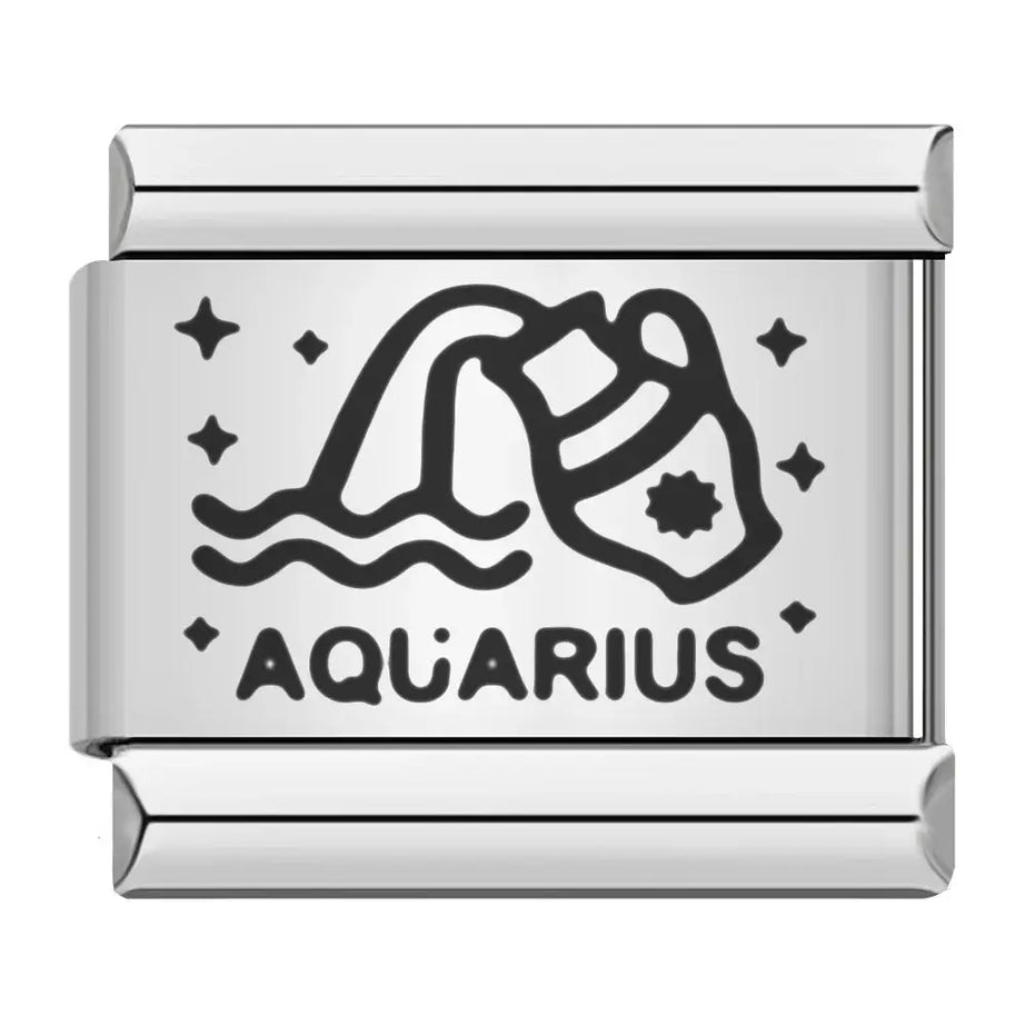 Aquarius Zodiac Charm - İtalyan Charm Bileklik