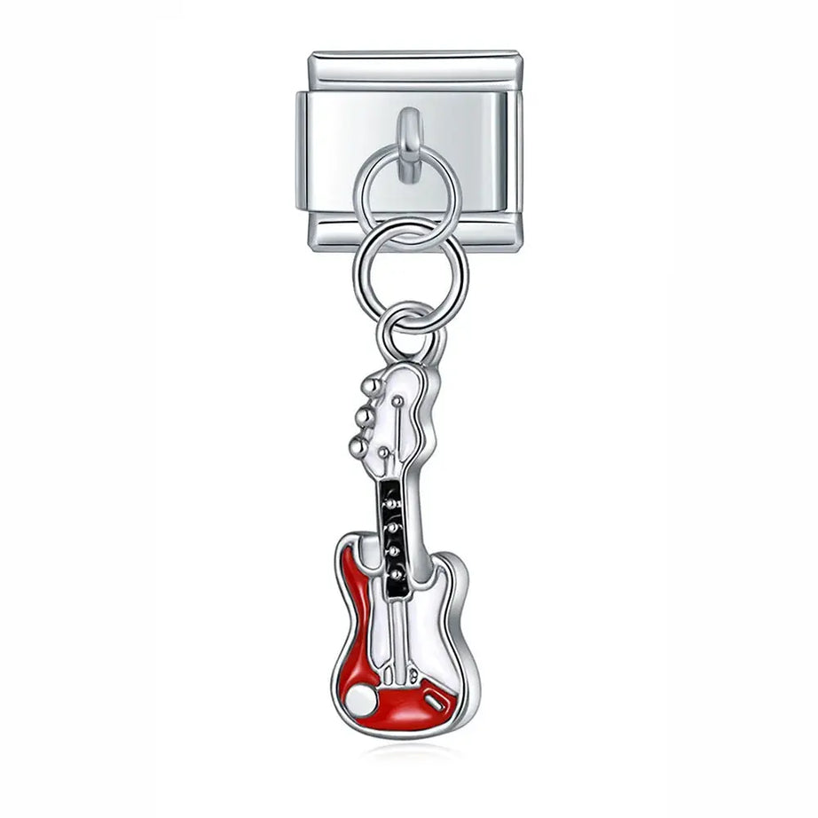 Bass Guitar Charm - İtalyan Charm Bileklik