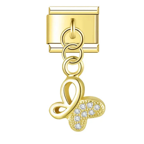 Butterfly2 Charm - İtalyan Charm Bileklik