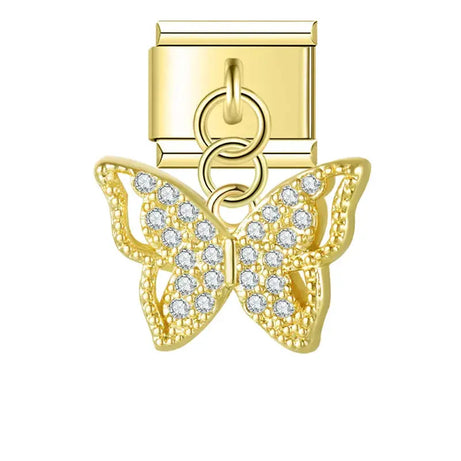 Butterfly4 Charm - İtalyan Charm Bileklik