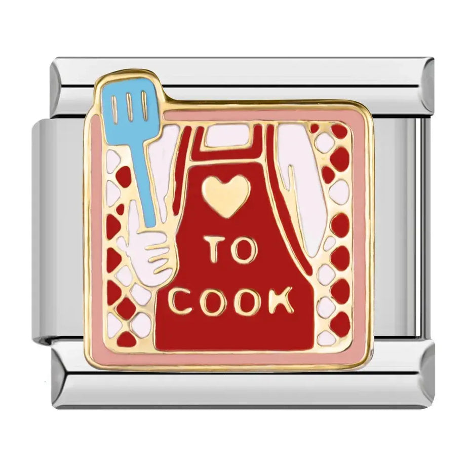 Chef's Apron Charm - İtalyan Charm Bileklik