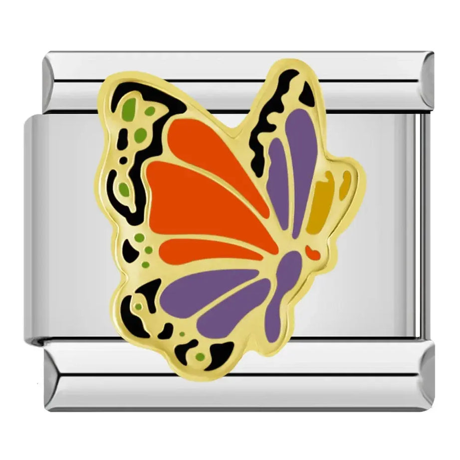Colorful Butterfly Charm - İtalyan Charm Bileklik