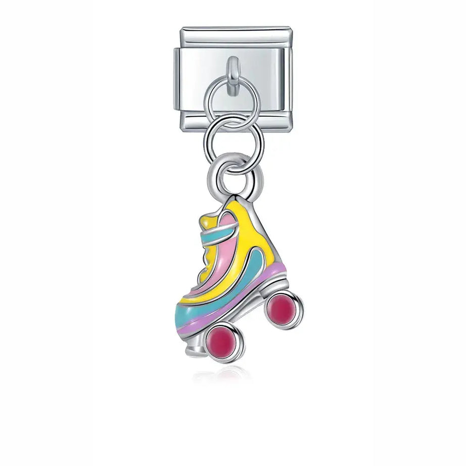 Colorful Skates Charm - İtalyan Charm Bileklik
