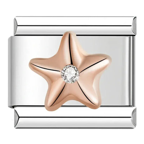 Diamond Starfish Charm - İtalyan Charm Bileklik