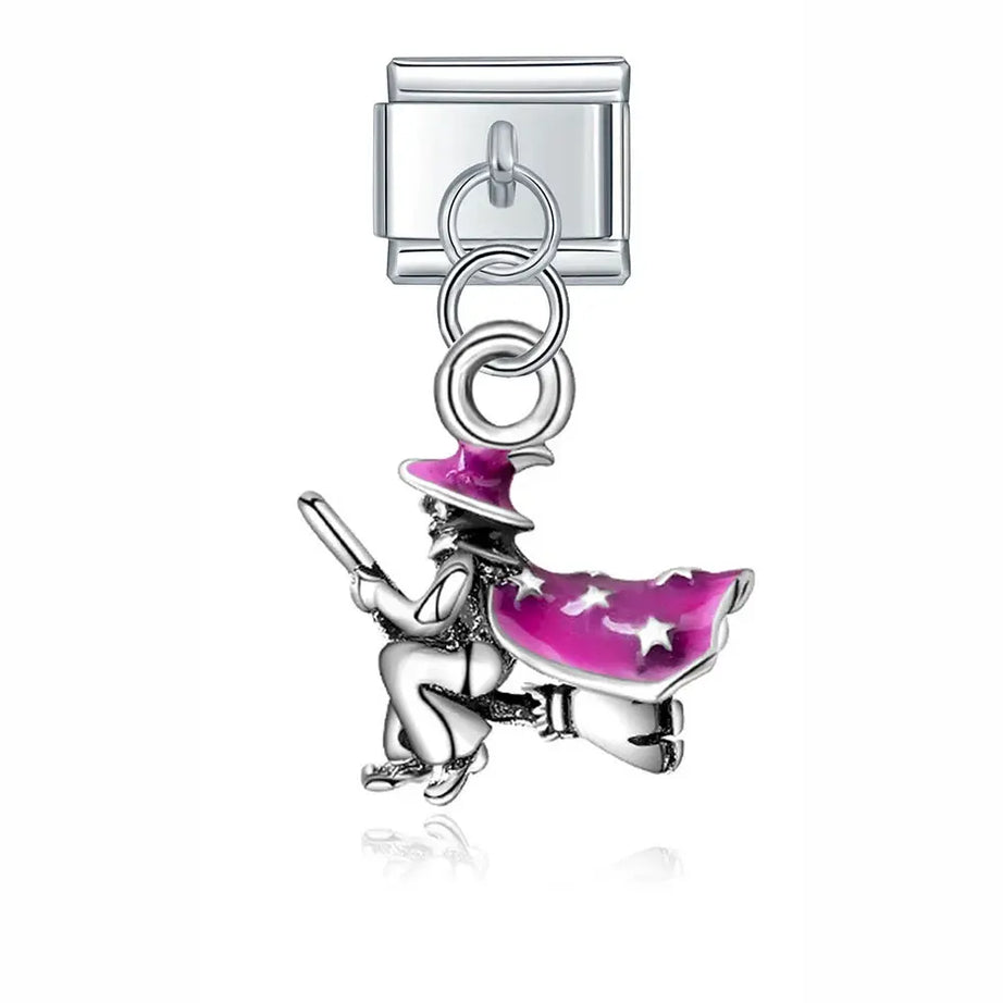 Flying Broom Charm - İtalyan Charm Bileklik