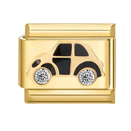 Gold Car Charm - İtalyan Charm Bileklik