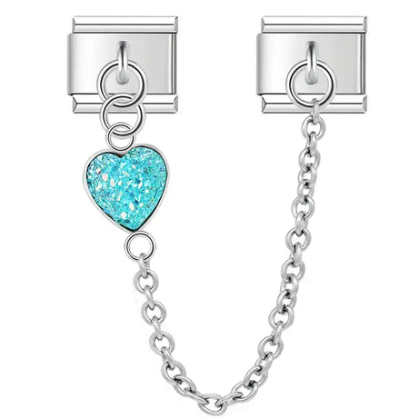 Heart Chain1 Charm - İtalyan Charm Bileklik