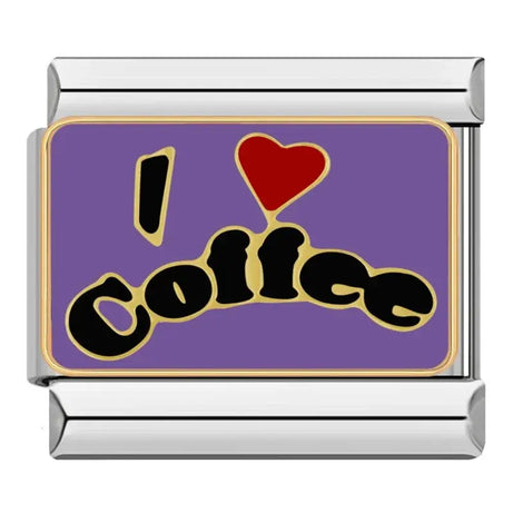 I Love Coffee Charm - İtalyan Charm Bileklik