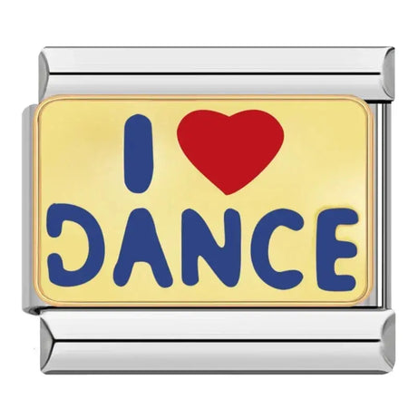 I Love Dance Charm - İtalyan Charm Bileklik