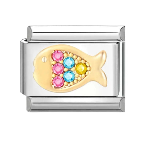 Jewel Fish Charm - İtalyan Charm Bileklik