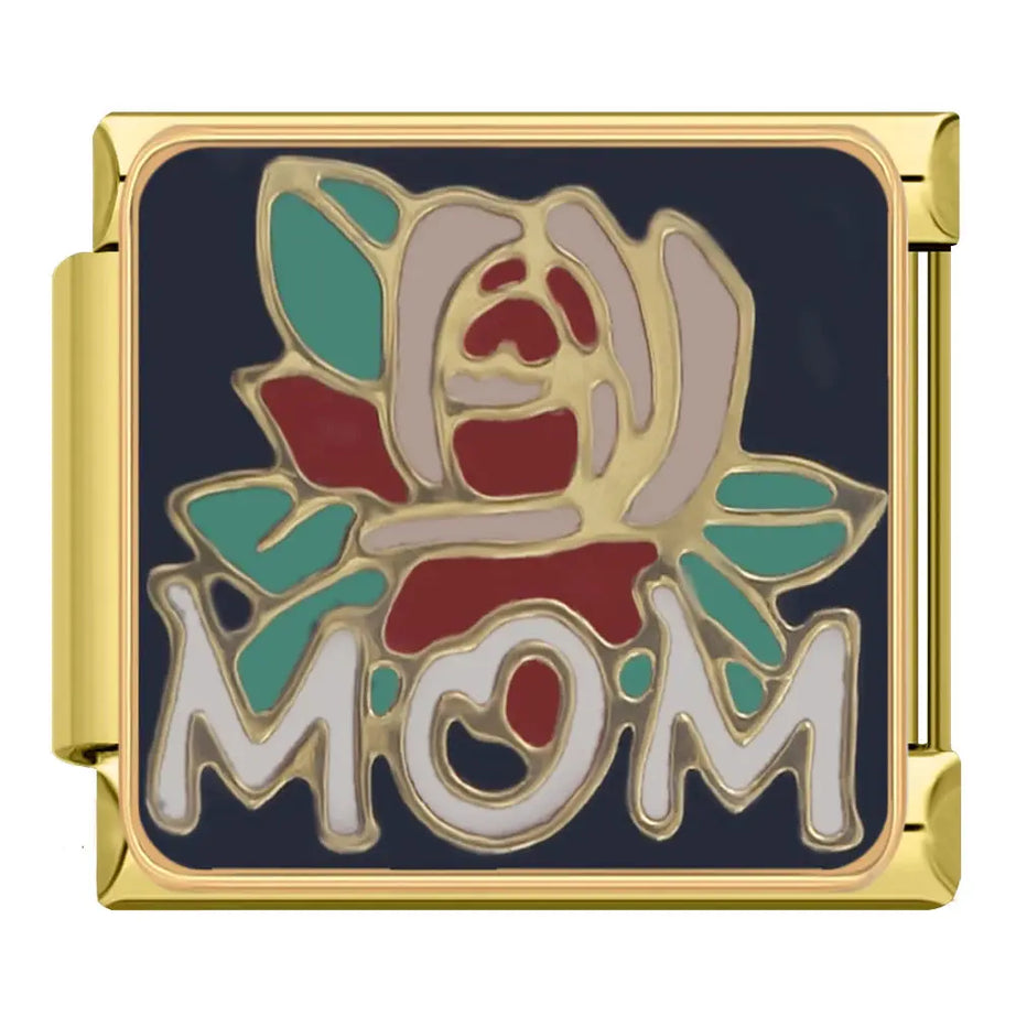 Mom Rose Charm - İtalyan Charm Bileklik