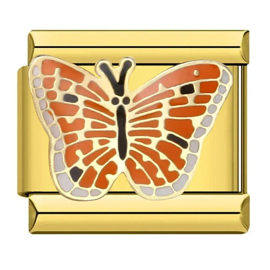 Monarch Butterfly Charm - İtalyan Charm Bileklik