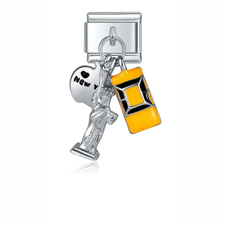 New York Key Chain Charm - İtalyan Charm Bileklik