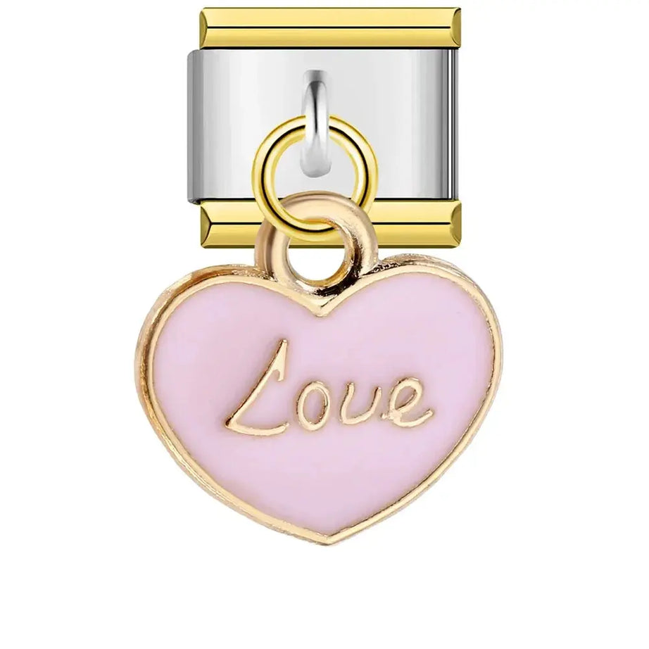 Pink Love Charm - İtalyan Charm Bileklik