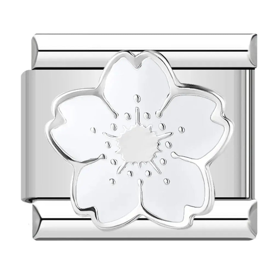 Romantic Flower2 Charm - İtalyan Charm Bileklik