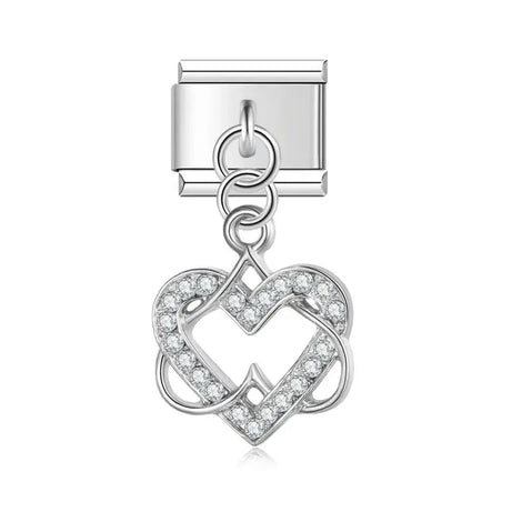 Romantic Heart Charm - İtalyan Charm Bileklik