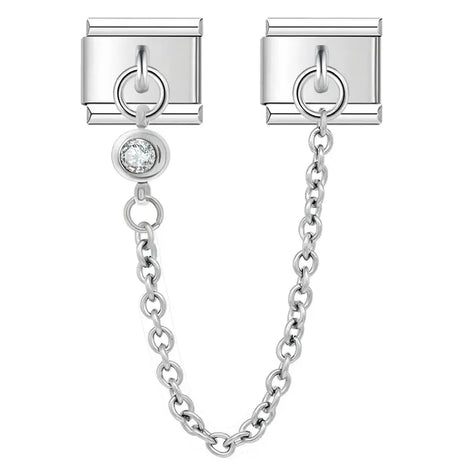 Round Chain3 Charm - İtalyan Charm Bileklik