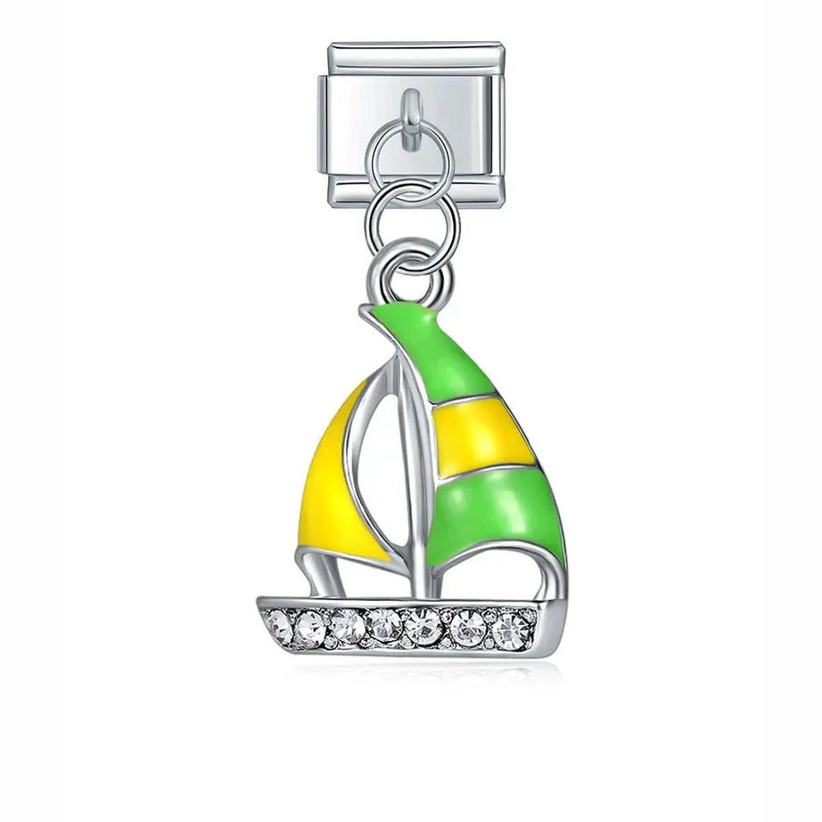 Sailboat Charm - İtalyan Charm Bileklik