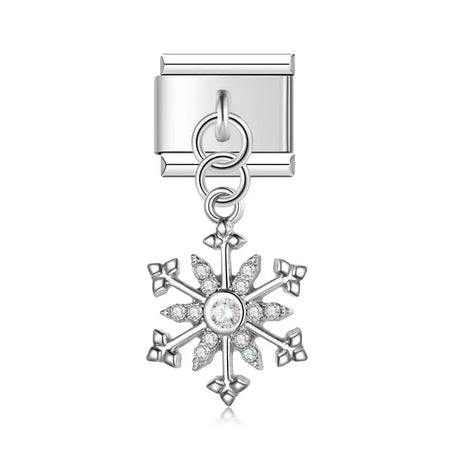 Snowflake1 Charm - İtalyan Charm Bileklik