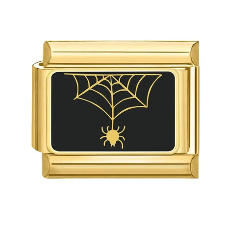 Spider Gold Charm - İtalyan Charm Bileklik