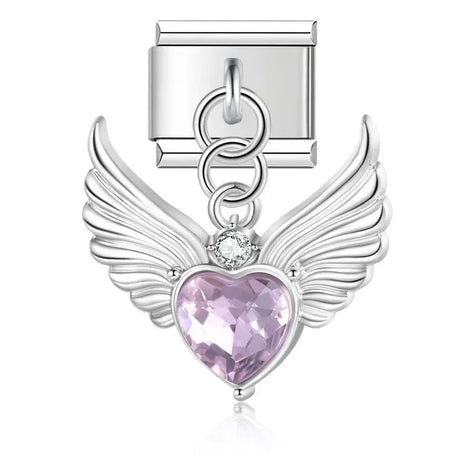 Stony Angel Wing 2 Charm - İtalyan Charm Bileklik