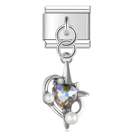 Stylish Heart9 Charm - İtalyan Charm Bileklik