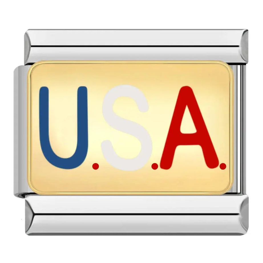 U.S.A Charm - İtalyan Charm Bileklik